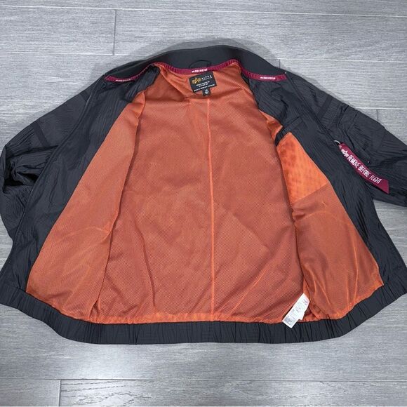 Alpha Industries Parachute Textured Taped Slim Fit Full Zip Utility Jacket L - Picture 14 of 16